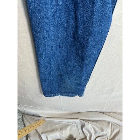 Levis 505 Mens Regular Fit Straight Leg Jeans Medium Wash Blue 34x32 - Picture 9 of 10